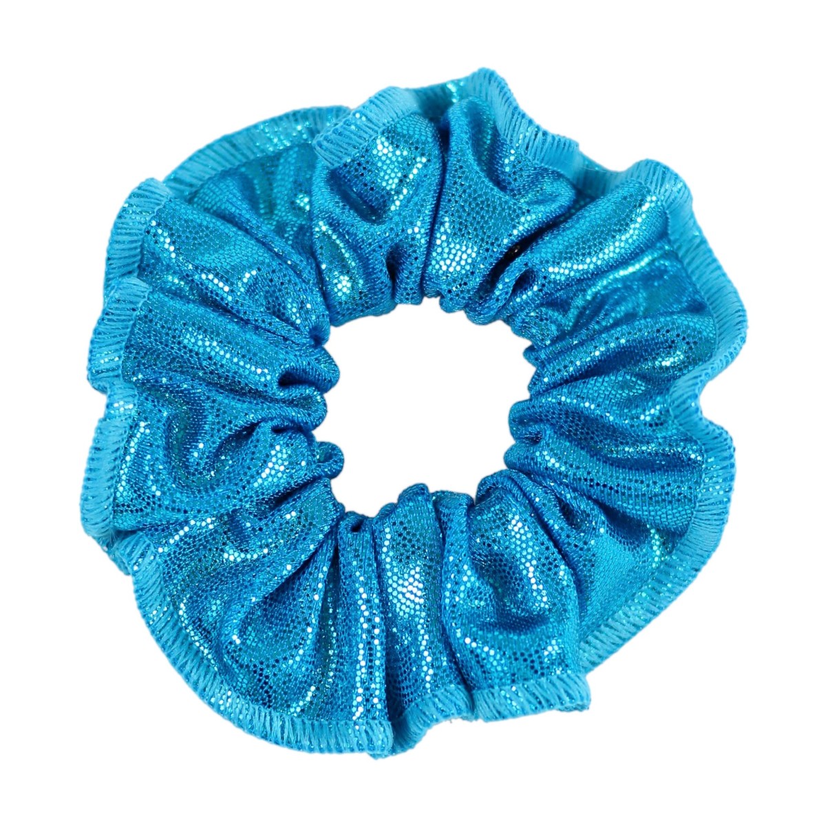 Hairscrunchie, turquoise shiny