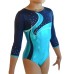 PARIS, turquoise navy, gym body with 3/4 sleeve